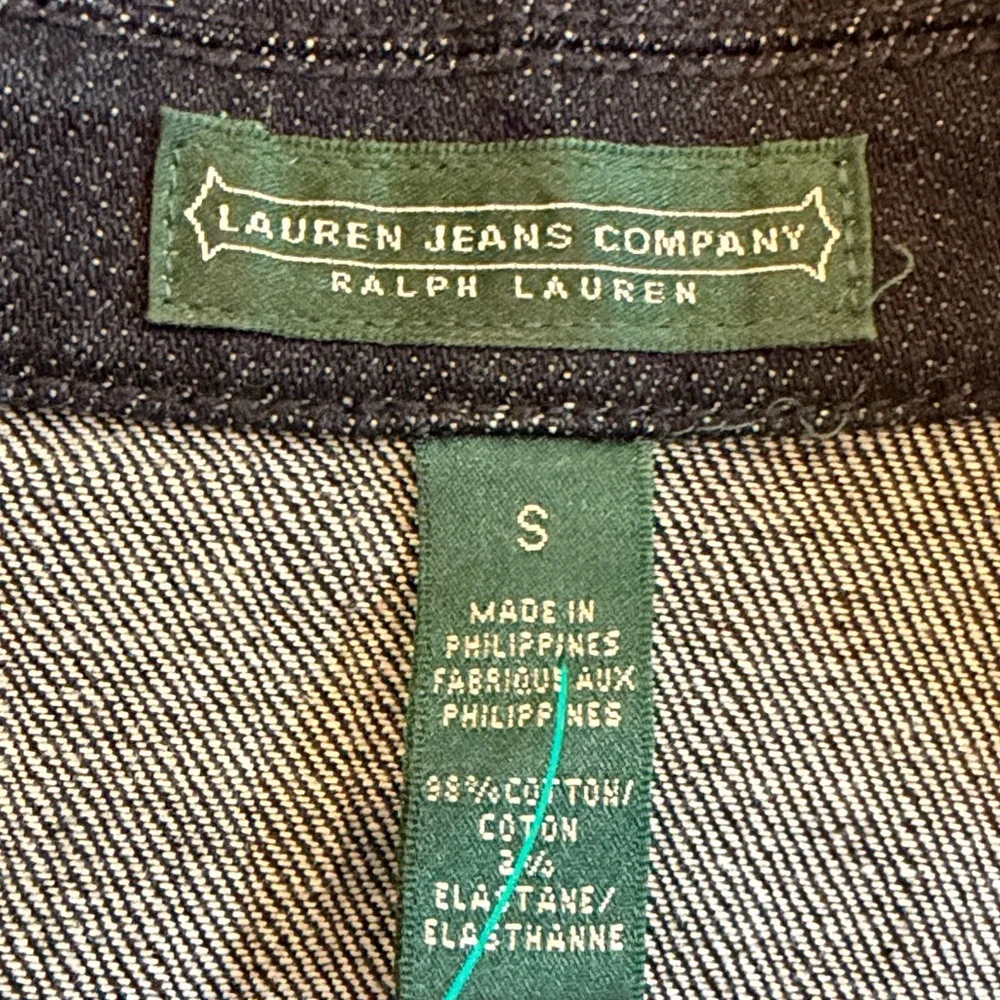 Lauren Jeans Company Ralph Lauren Dark Denim Jacket Small - C16-011 - Picture 2 of 8